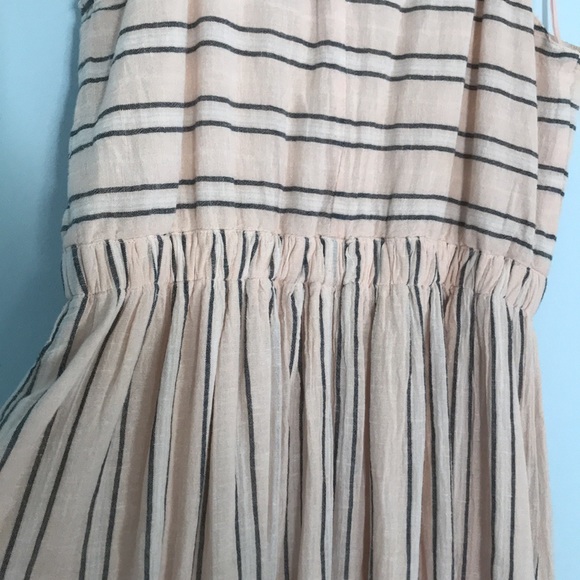 LC Lauren Conrad linen blend peach maxi dress size medium - Picture 6 of 9